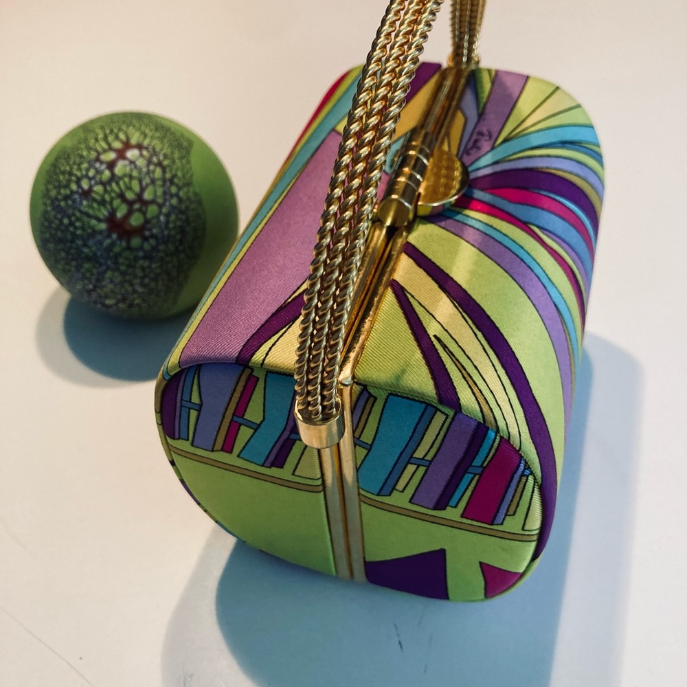 S O L D 1960s EMILIO PUCCI Vintage ‘ Zadig ‘ Treasure Box Bag Museum Book Purse